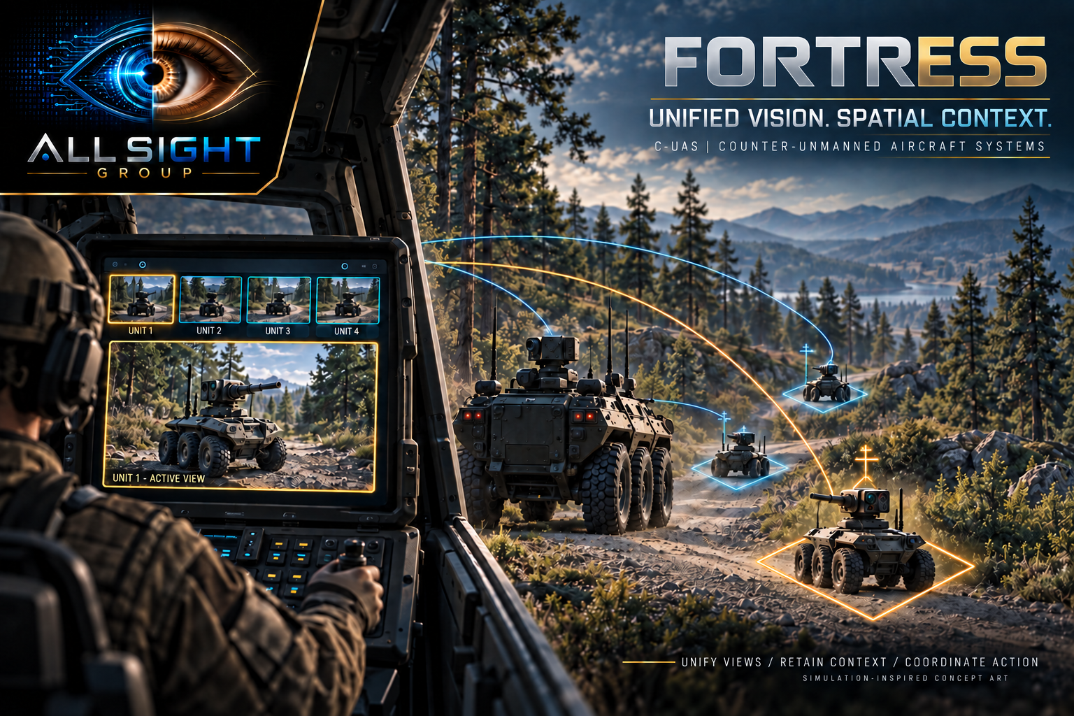 Fortress mobile patrol simulation concept